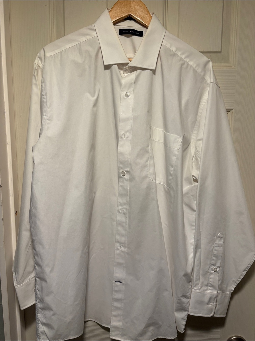 Tommy Hilfiger White Long-Sleeve Dress Shirt